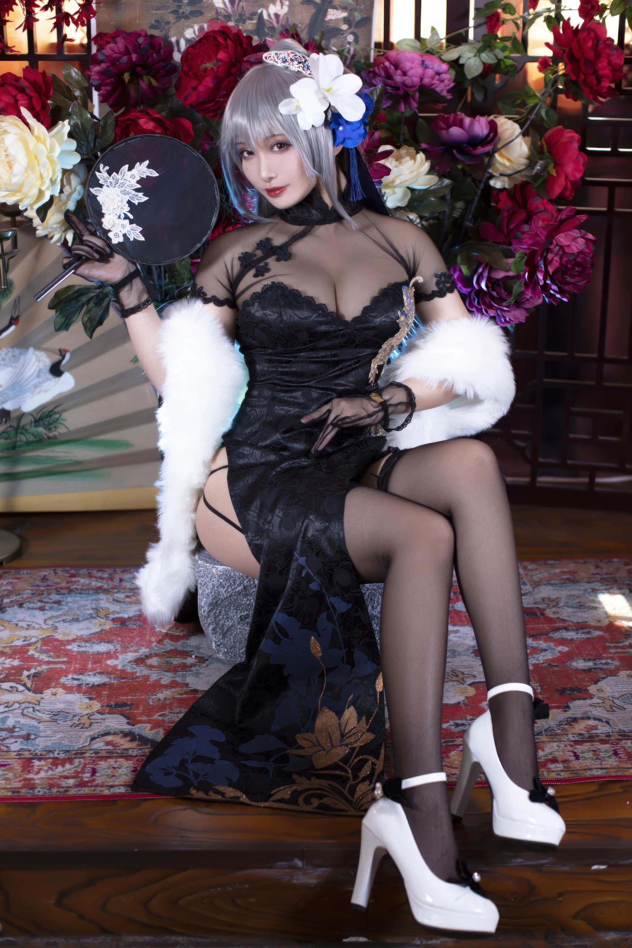 洛璃 LoLiSAMA - NO.105 碧蓝航线 路易九世旗袍[43P]-XikXak